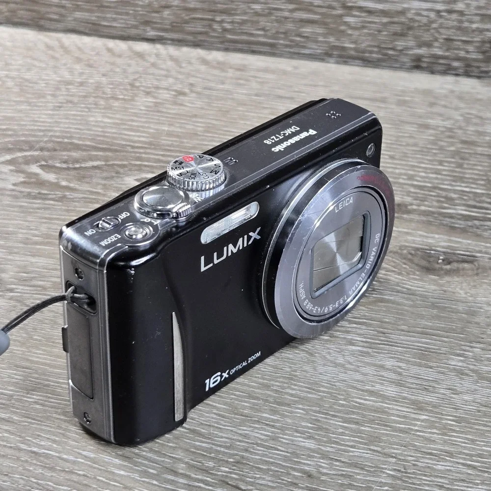 Panasonic Lumix DMC-TZ18 BLACK 14MP Digital LEICA LENS 16x Zoom Kit Box Charger